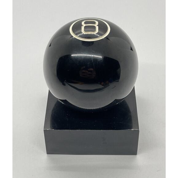 Vintage Bakelite 8 Ball Pool Paper Weight Decoration Mid century Modern - Picture 3 of 9